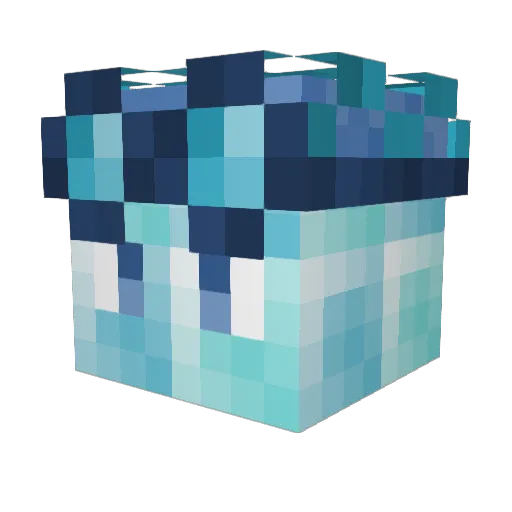 LegitFace Minecraft avatar head, 3D render