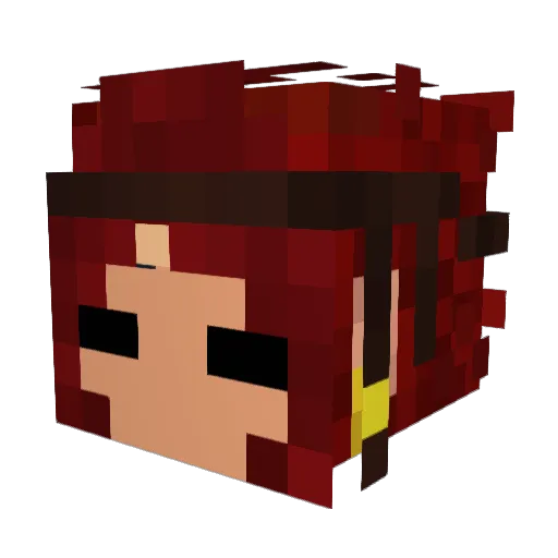LegitL Minecraft avatar head, 3D render
