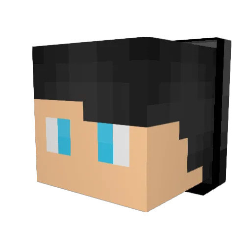 LegitLogan Minecraft avatar head, 3D render