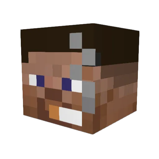 LegitOregano499 Minecraft avatar head, 3D render