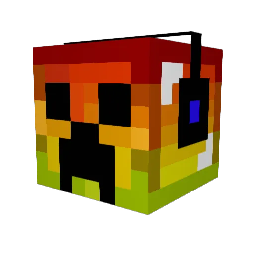 LegitSp33d Minecraft avatar head, 3D render