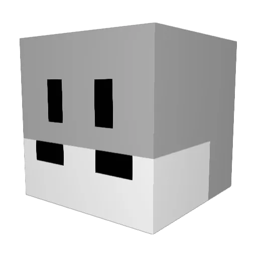 LegitYoshi Minecraft avatar head, 3D render