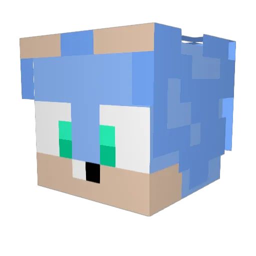 Legit_Biscuit Minecraft avatar head, 3D render