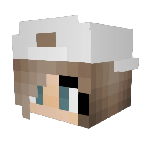Legit_Girl01 Minecraft avatar head, 3D render