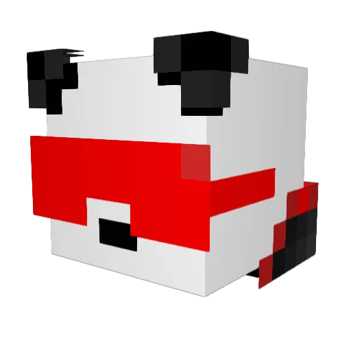 Legitpaandas453 Minecraft avatar head, 3D render