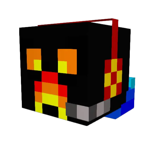 Legitsushirolls Minecraft avatar head, 3D render