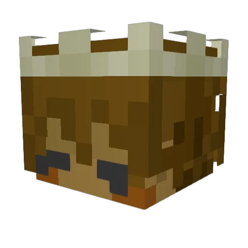Legitusernames Minecraft avatar head, 3D render