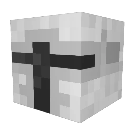 Legloss Minecraft avatar head, 3D render