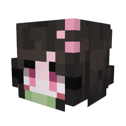 Legnairam Minecraft avatar head, 3D render