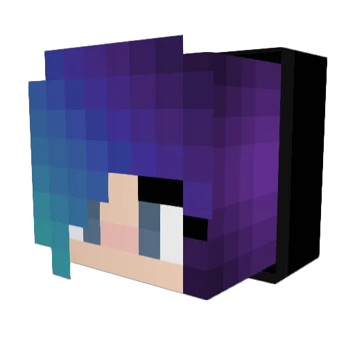 LegoBatBoy Minecraft avatar head, 3D render