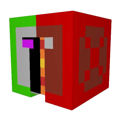LegoBrainBiker Minecraft avatar head, 3D render