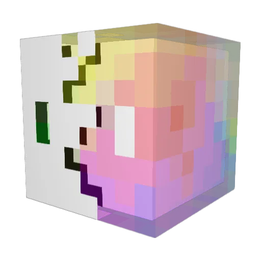 LegoGmr Minecraft avatar head, 3D render