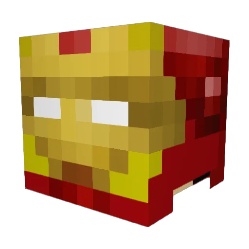 LegoJackson Minecraft avatar head, 3D render