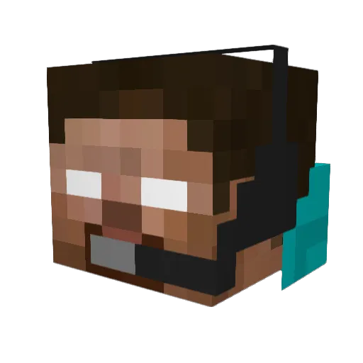 LegoLegend412 Minecraft avatar head, 3D render