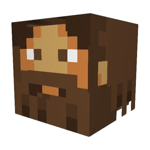 LegoLegs33121 Minecraft avatar head, 3D render