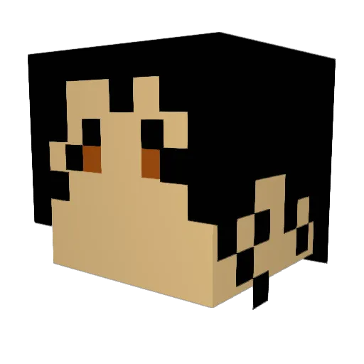 LegoLordPro Minecraft avatar head, 3D render