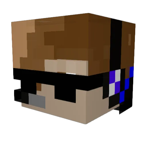 LegoMOCmaster Minecraft avatar head, 3D render