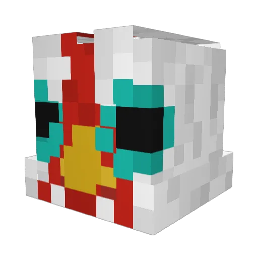 LegoRaygun Minecraft avatar head, 3D render