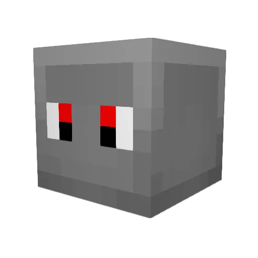 LegoSharkman Minecraft avatar head, 3D render