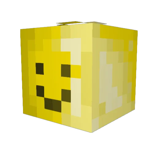 LegoSquare Minecraft avatar head, 3D render