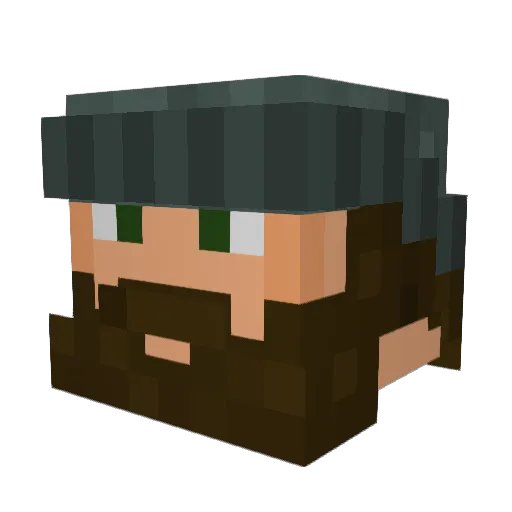 Lego_DuckMan Minecraft avatar head, 3D render