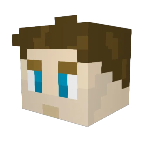 Lego_MCU_151 Minecraft avatar head, 3D render
