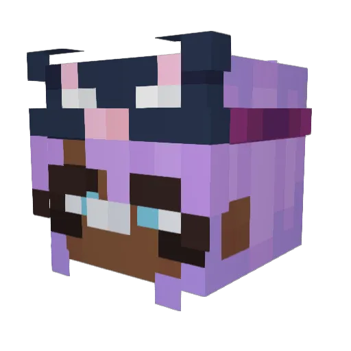 Lego_piece98989 Minecraft avatar head, 3D render