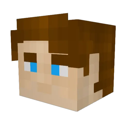 Legoclub22 Minecraft avatar head, 3D render