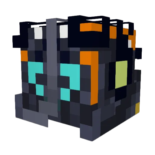Legoextreme Minecraft avatar head, 3D render