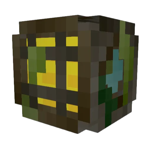 Legogorn Minecraft avatar head, 3D render