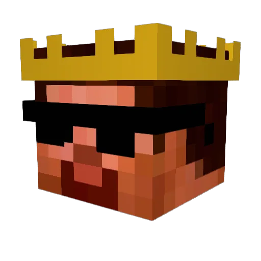Legoguy424 Minecraft avatar head, 3D render