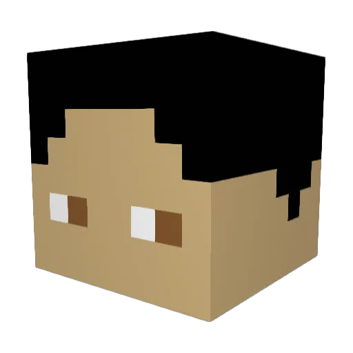 Legolas828 Minecraft avatar head, 3D render
