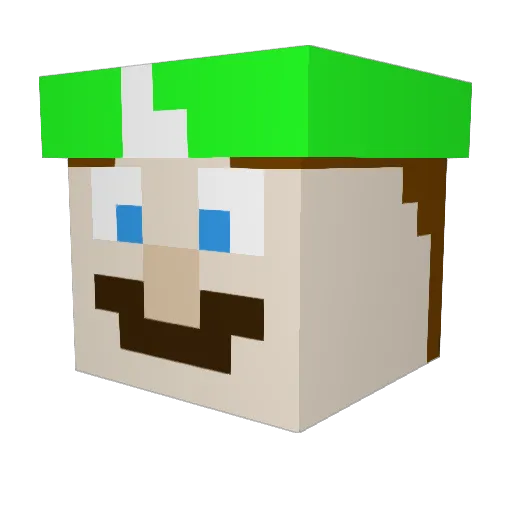 Legolover999 Minecraft avatar head, 3D render