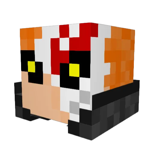 Legonic777 Minecraft avatar head, 3D render