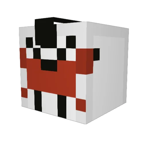 Legonie Minecraft avatar head, 3D render