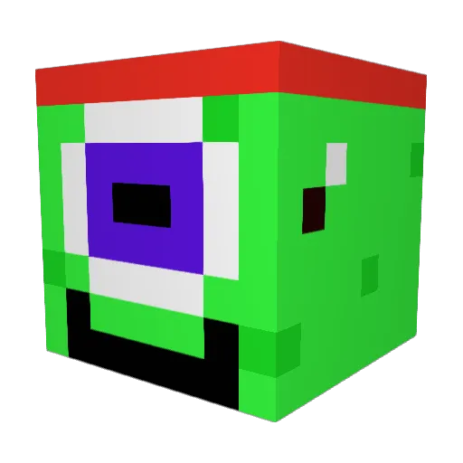 Legoninja2626 Minecraft avatar head, 3D render