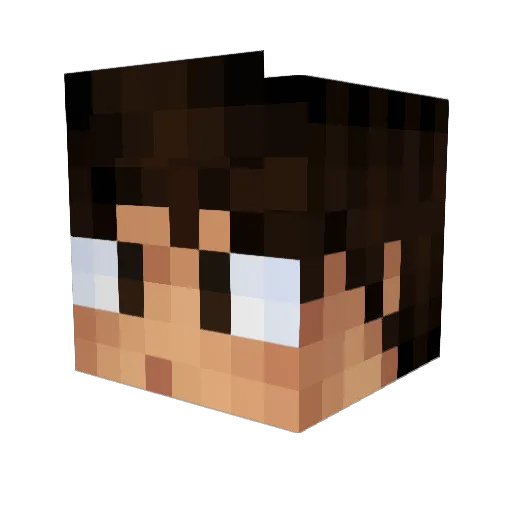 Legorreta_ Minecraft avatar head, 3D render