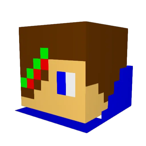 Legotestor1234 Minecraft avatar head, 3D render