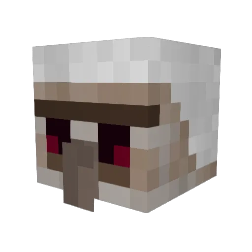 Legsin Minecraft avatar head, 3D render