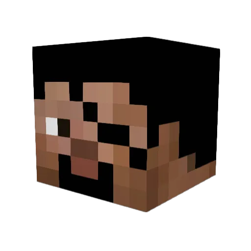 Legume_Man Minecraft avatar head, 3D render