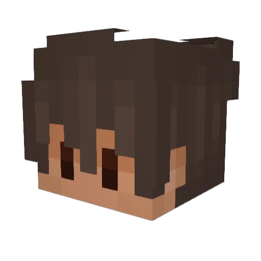 LegyButterbrot Minecraft avatar head, 3D render