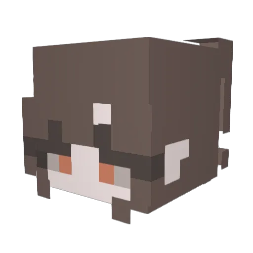 LehCream Minecraft avatar head, 3D render