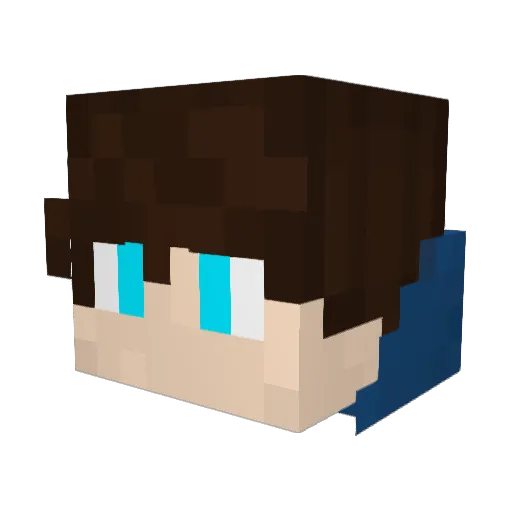 LehaBezuglov Minecraft avatar head, 3D render