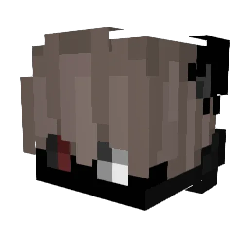 Lehna16 Minecraft avatar head, 3D render