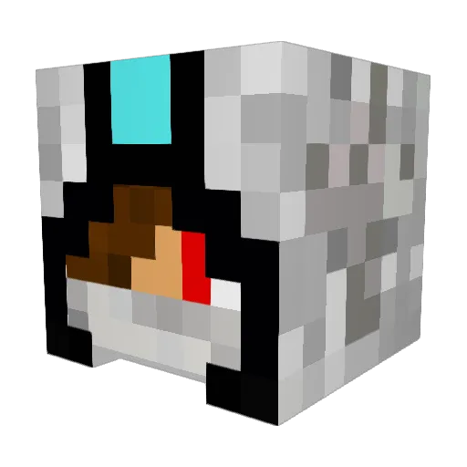 Lehorsej0key Minecraft avatar head, 3D render