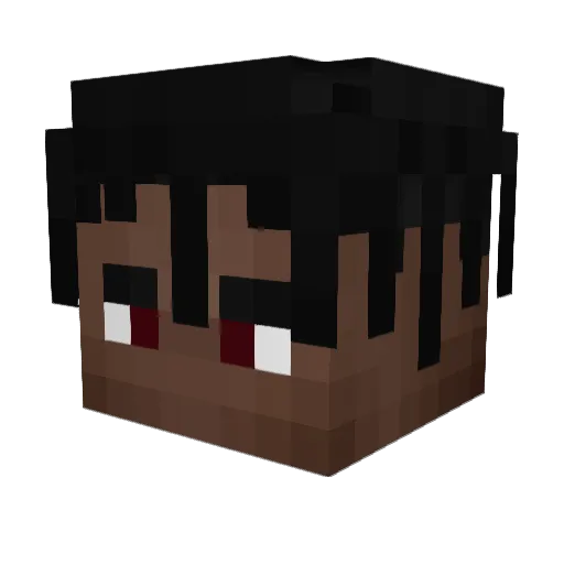 Lehto_ Minecraft avatar head, 3D render