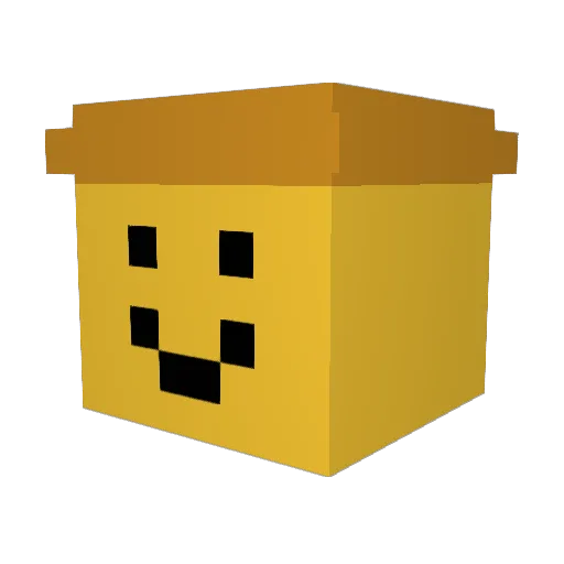 Lei4022 Minecraft avatar head, 3D render