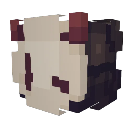 LeiRyi Minecraft avatar head, 3D render