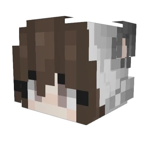 LeiYa_ Minecraft avatar head, 3D render