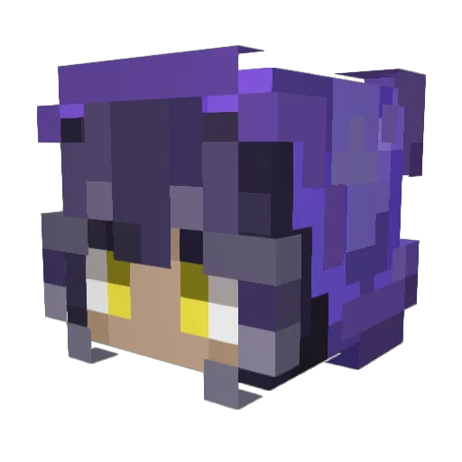 LeiYang Minecraft avatar head, 3D render